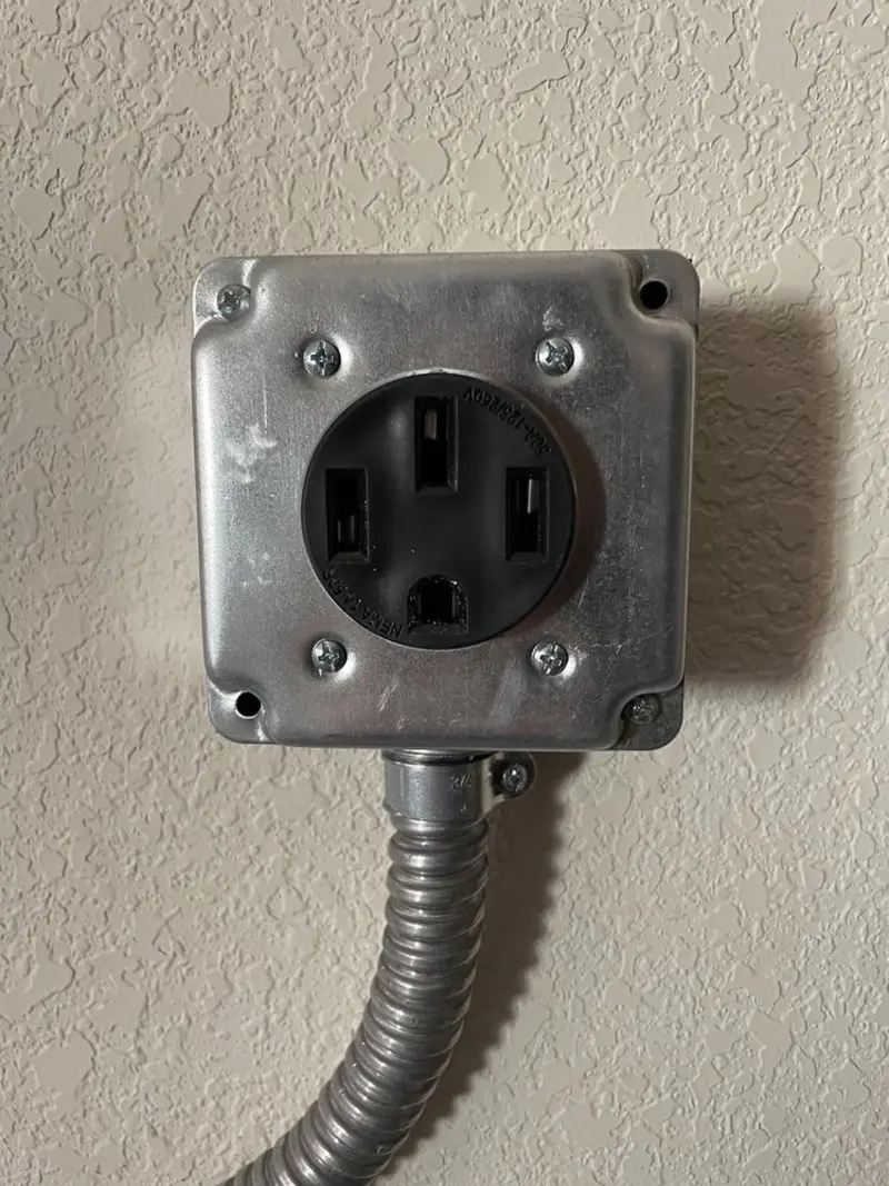 NEMA 14-50 outlet installed for Electrical Panel Upgrade in McDonald